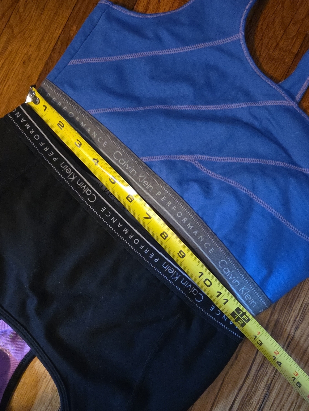 Calvin Klein Blue and Black Sports Bras Size Medium - Picture 13 of 13